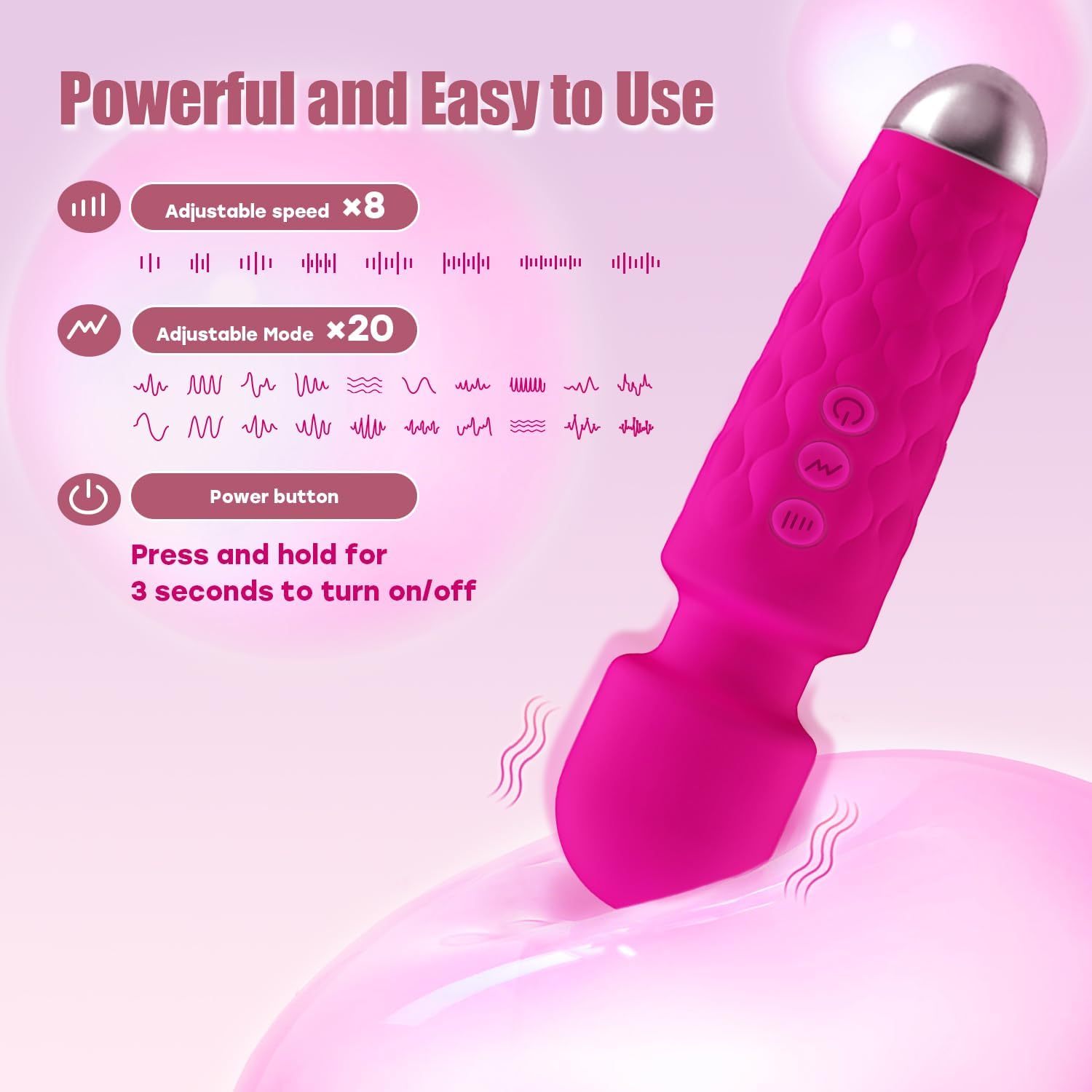 Premium Rechargeable Body Massager – Multi-Speed Muscle Relief